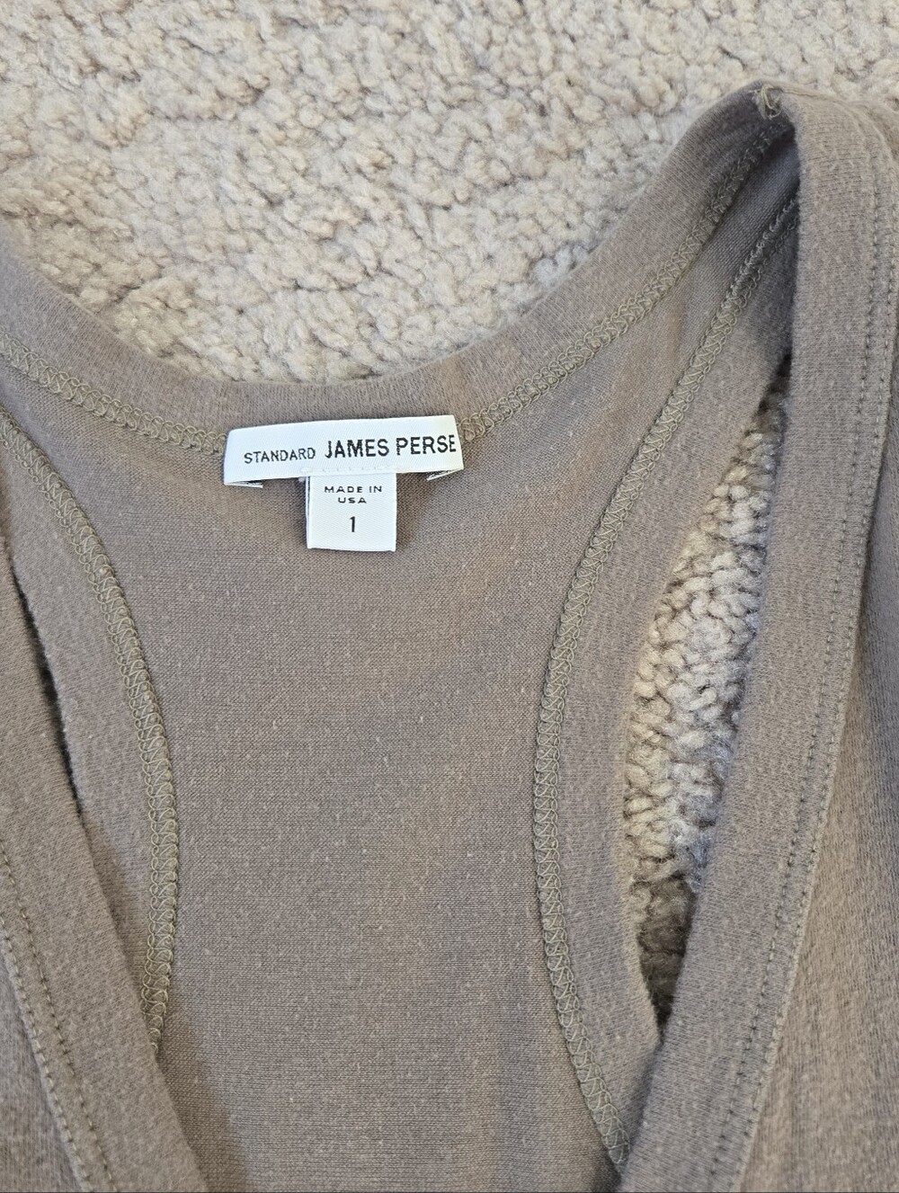 James Perse  Skinny Jersey Tank Top AMMO Womena Size  1 / S Fitted Quite Luxury - Picture 8 of 15
